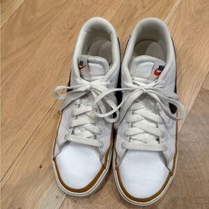 Nike White and Tan Sneakers